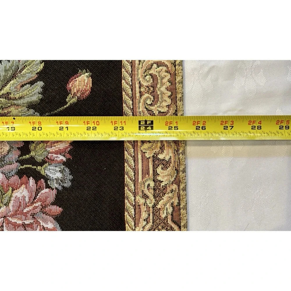 Vtg Flemish Tapestry Wall Hanging Floral Still Life Brussels Bouquet Belgium